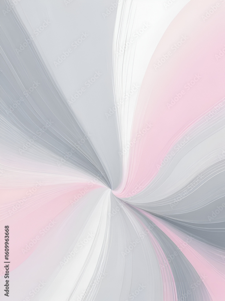 Fototapeta premium Abstract texture, painterly quality background with soft, muted colors. The predominant colors are white and light gray, with a subtle pinkish.