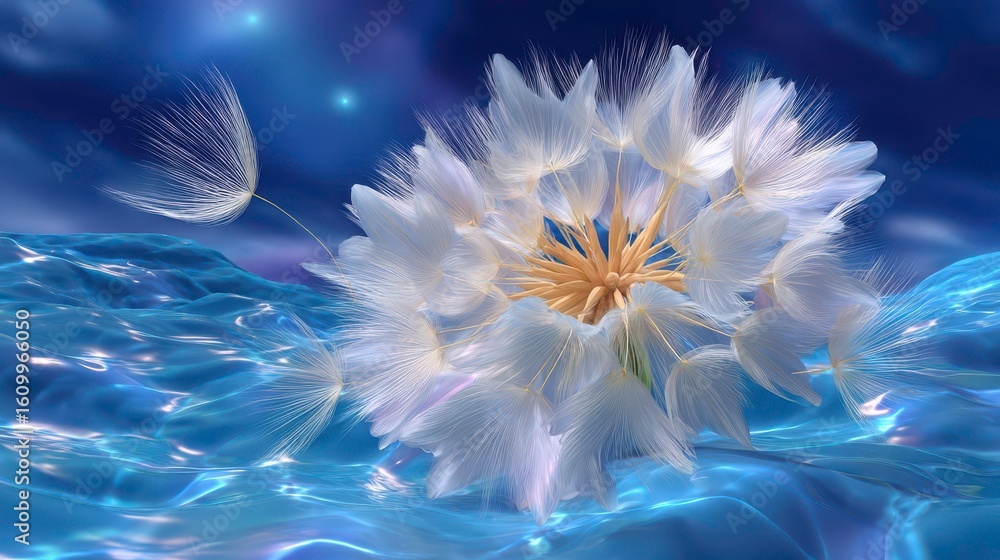 Obraz premium Dandelion Seed Art: Dreamy Beauty, Wishes & Whimsy - nature seeds