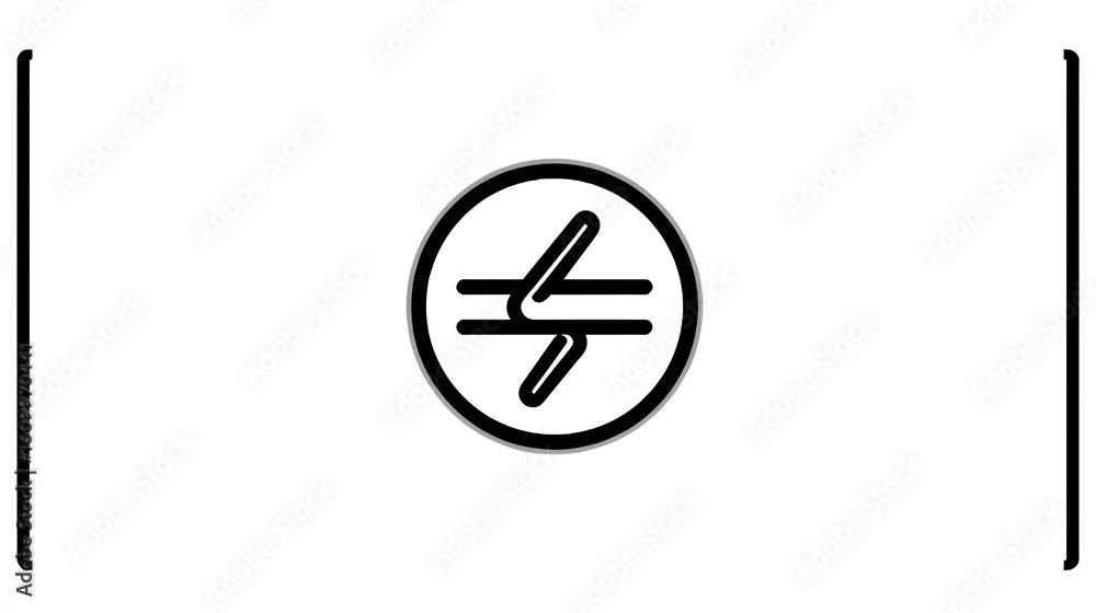 Black line icon for Mute Black line icon for Mute