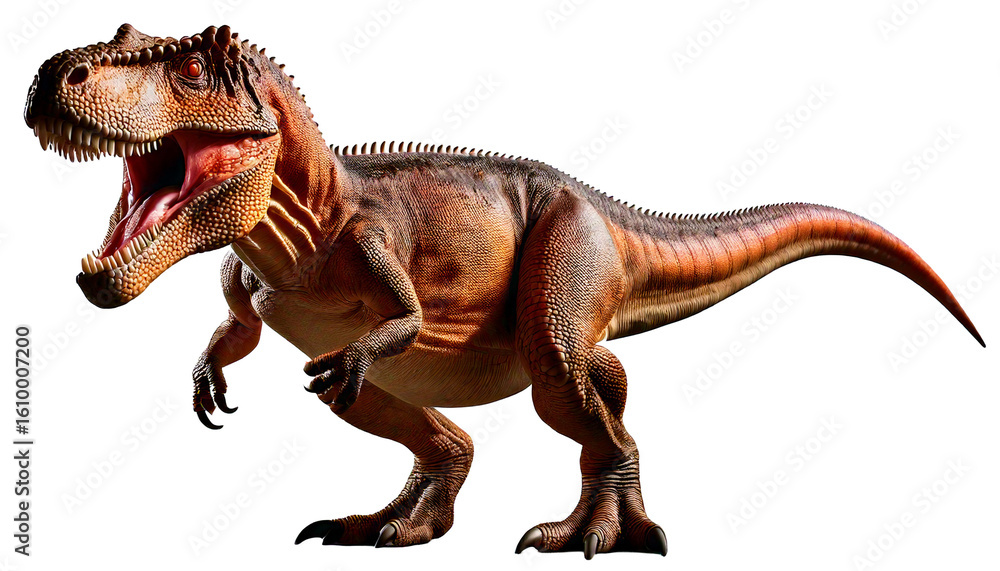 Fototapeta premium dinosaur isolated on white background, png, ai generated. 