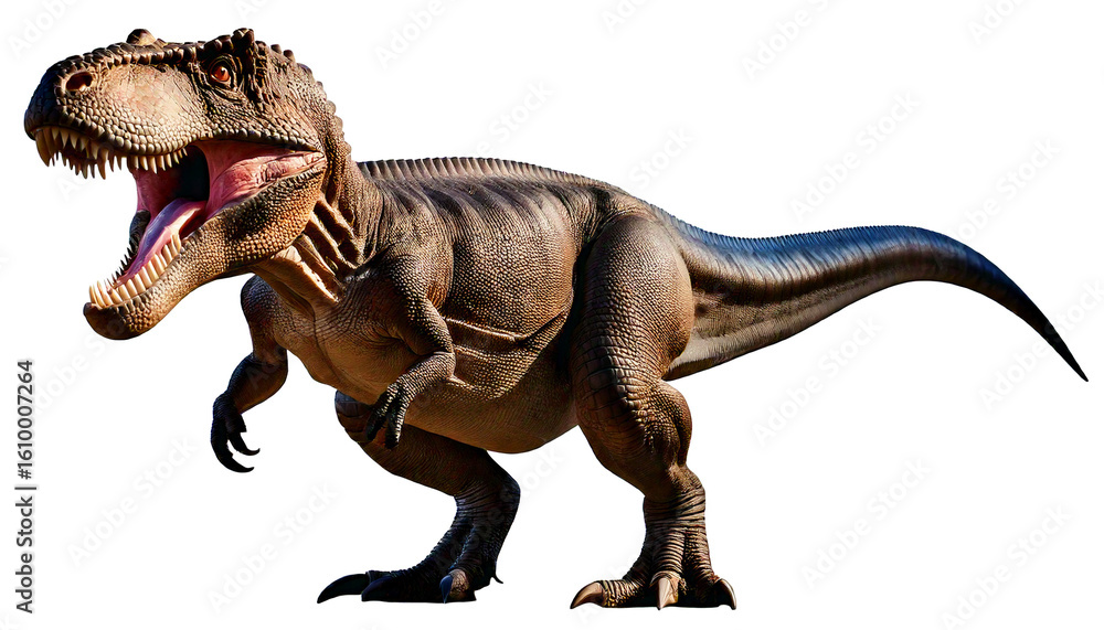 Fototapeta premium dinosaur isolated on white background, png, ai generated.