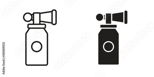 Air horn icon outline vector Thin line. flat vector simple elements.