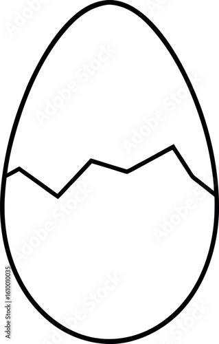 Cracked Egg with Yolk Vector
