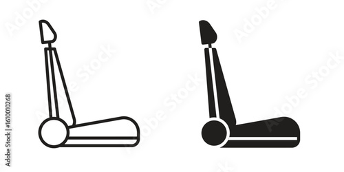 Car seat icon outline vector Thin line. flat vector simple elements.