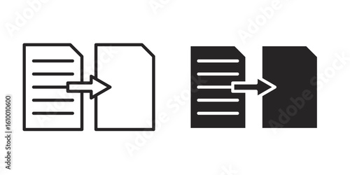 Compare icon outline vector Thin line. flat vector simple elements.