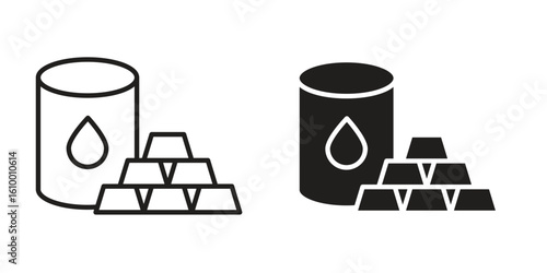 Commodity icon outline vector Thin line. flat vector simple elements.