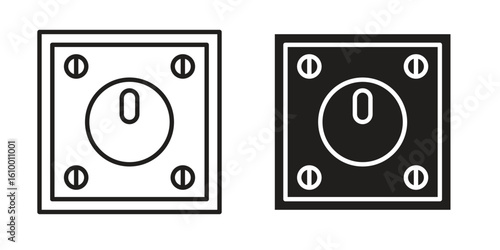Dimmer icon outline vector Thin line. flat vector simple elements.