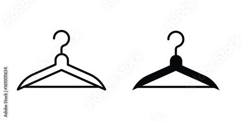 Hanger icon outline vector Thin line. flat vector simple elements.
