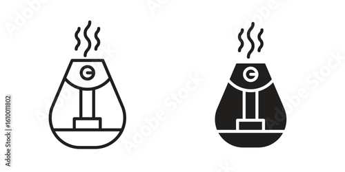 Humidifier icon outline vector Thin line. flat vector simple elements.