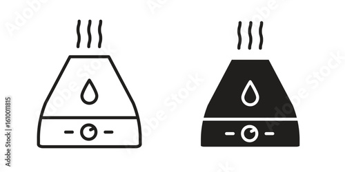 Humidifier outline vector Thin line. flat vector simple elements.