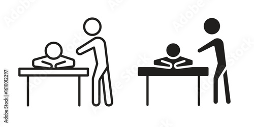 Massage icon outline vector Thin line. flat vector simple elements.