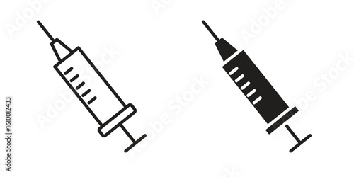 Needle icon outline vector Thin line. flat vector simple elements.