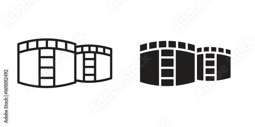 Oil storage icon outline vector Thin line. flat vector simple elements.