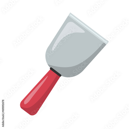 Scraper tool vector illustration for construction, paint removal, and wall repair clip art.