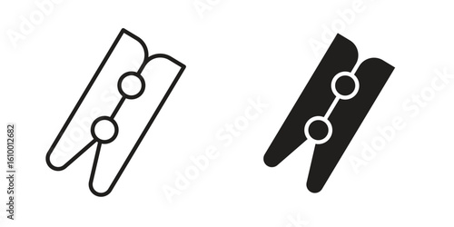 Peg icon outline vector Thin line. flat vector simple elements.