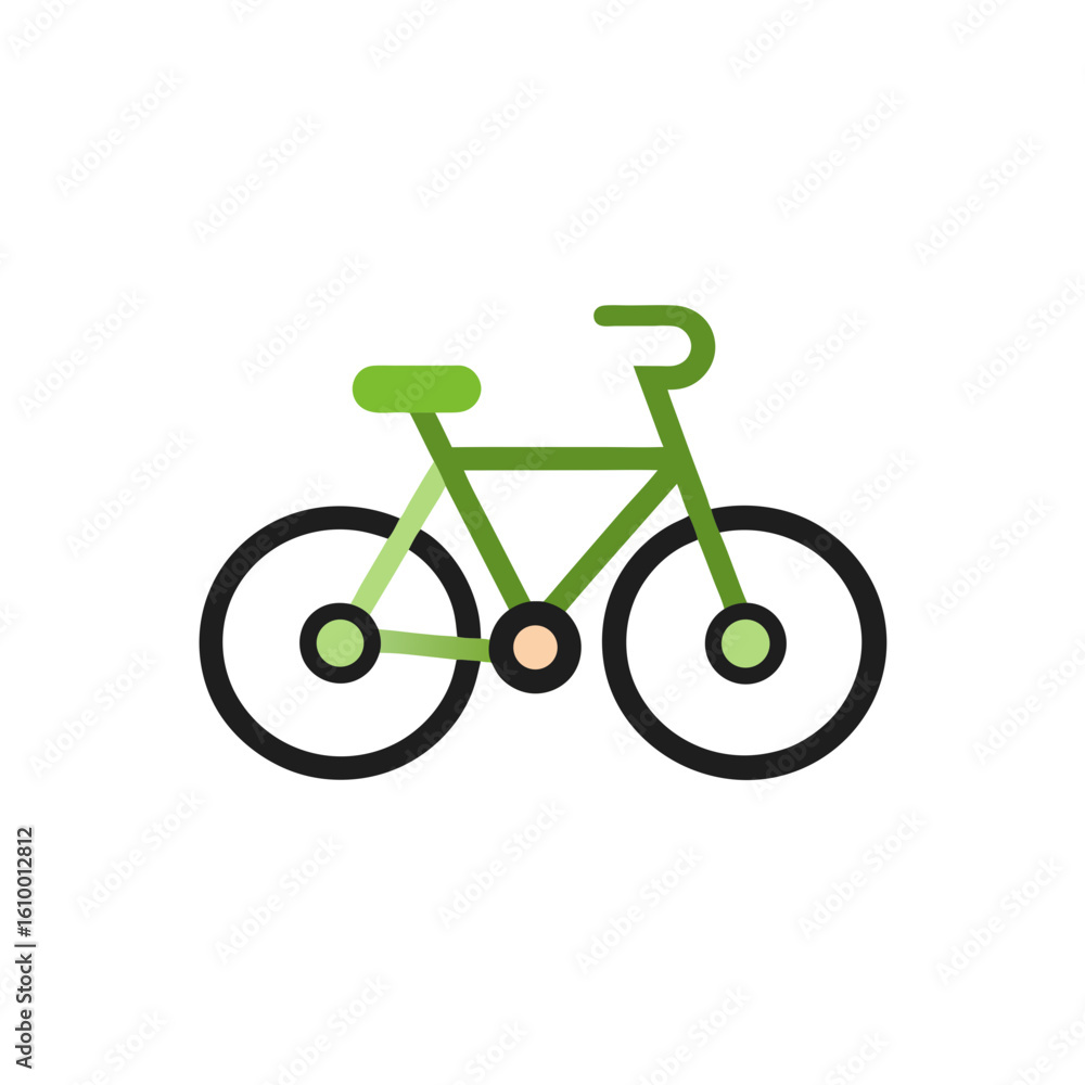 Fototapeta premium bicycle isolated on white background