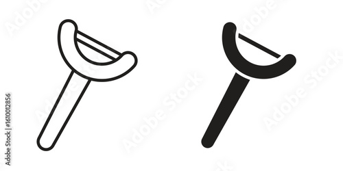 Potato peeler icon outline vector Thin line. flat vector simple elements.
