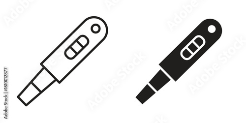 Pregnancy test icon outline vector Thin line. flat vector simple elements.
