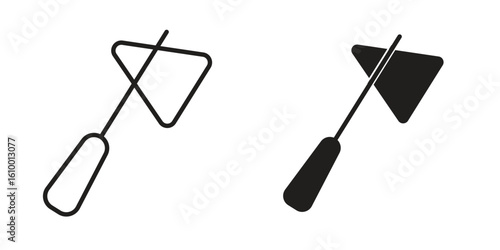 reflex hammer icon outline vector Thin line. flat vector simple elements.