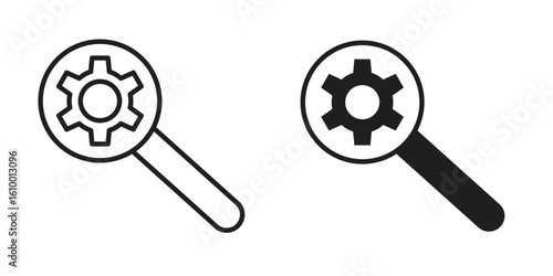 Resource icon outline vector Thin line. flat vector simple elements.