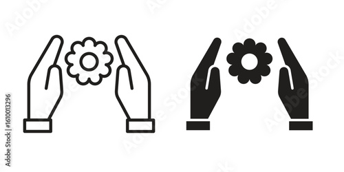 Selfcare icon outline vector Thin line. flat vector simple elements.