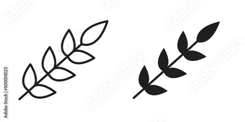 Wheat grain icon outline vector Thin line. flat vector simple elements.