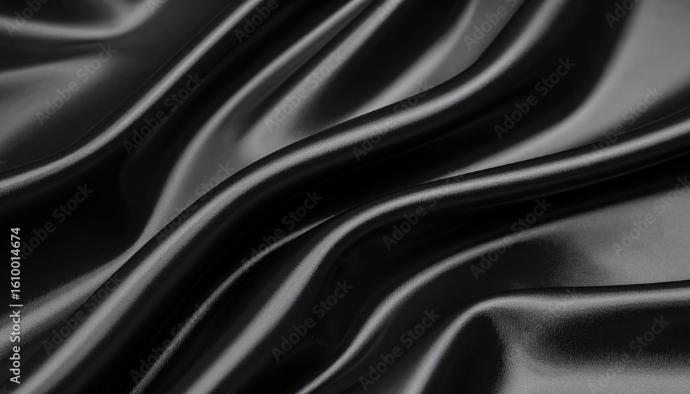 Obraz premium Elegant Black Silk Texture
