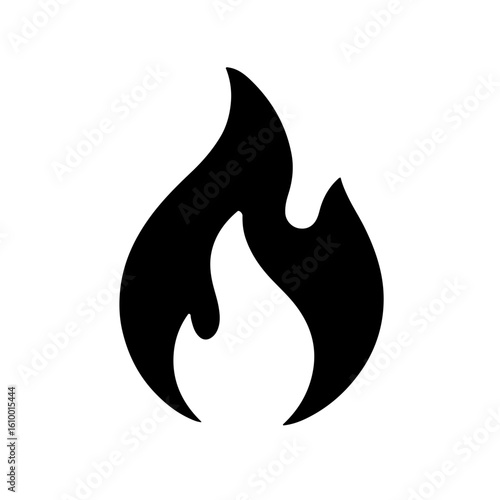 Fire Flame Icon Vector Symbol