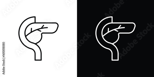 pancreas icon vectors - high quality black style vector icons