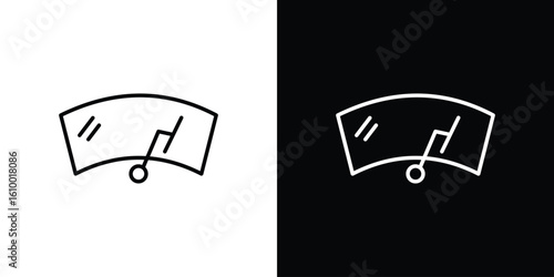 car windscreen icon vectors - high quality black style vector icons