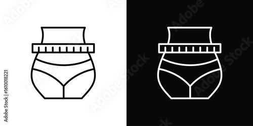 Weight loss icon vectors - high quality black style vector icons