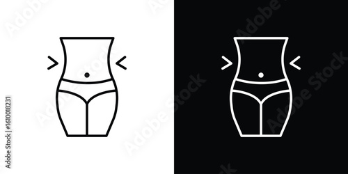 Weight loss icon vectors - high quality black style vector icons