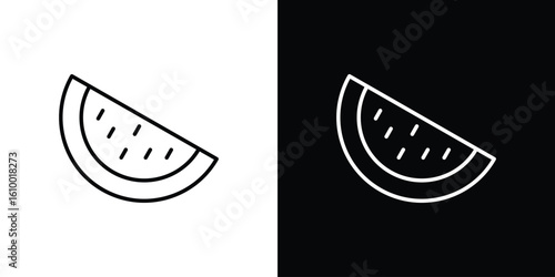 Watermelon icon vectors - high quality black style vector icons