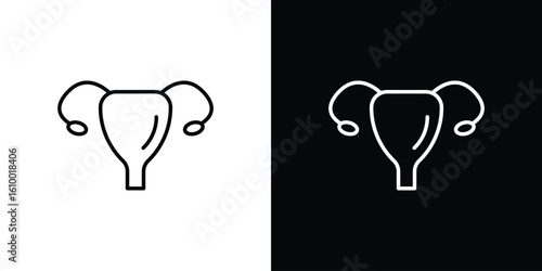 Uterus icon vectors - high quality black style vector icons