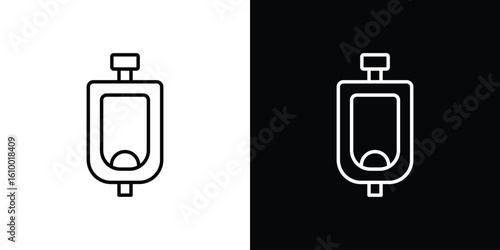Urinal icon vectors - high quality black style vector icons