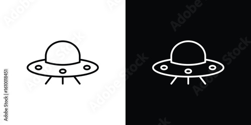 UFO icon vectors - high quality black style vector icons