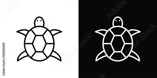 Turtle icon vectors - high quality black style vector icons