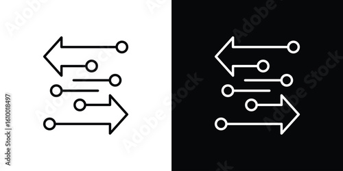 Transfer arrows icon vectors - high quality black style vector icons