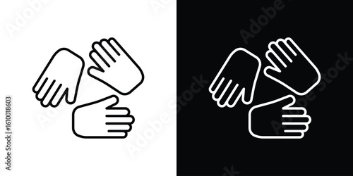 Teamwork icon vectors - high quality black style vector icons