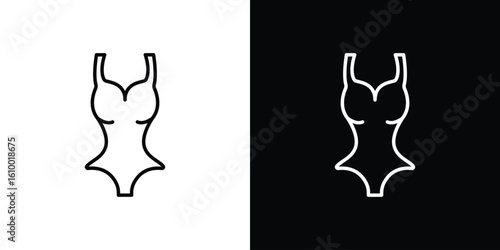 Swimsuit icon vectors - high quality black style vector icons