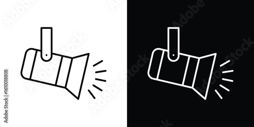 Spotlight icon vectors - high quality black style vector icons