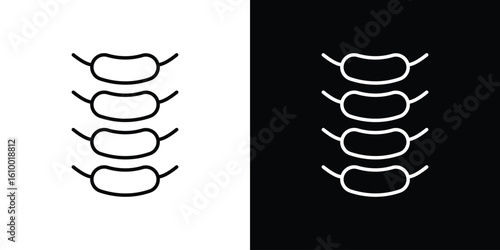 Spinal column icon vectors - high quality black style vector icons
