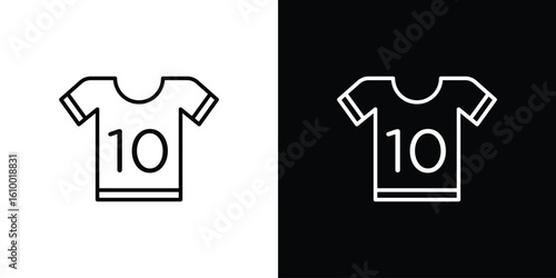 Soccer jersey icon vectors - high quality black style vector icons