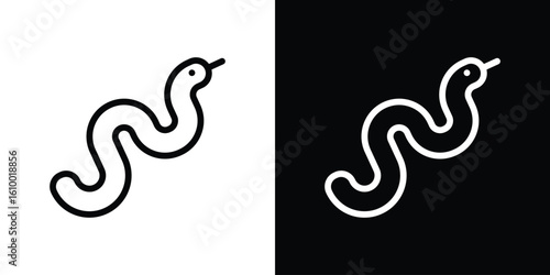 Snake icon vectors - high quality black style vector icons