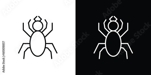Spider icon vectors - high quality black style vector icons