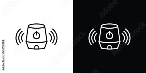 Smart speaker icon vectors - high quality black style vector icons