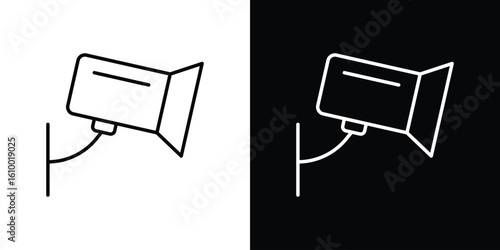 Security camera icon vectors - high quality black style vector icons