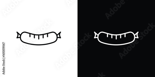 Sausage icon vectors - high quality black style vector icons