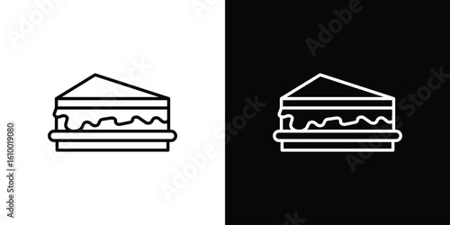 Sandwich icon vectors - high quality black style vector icons