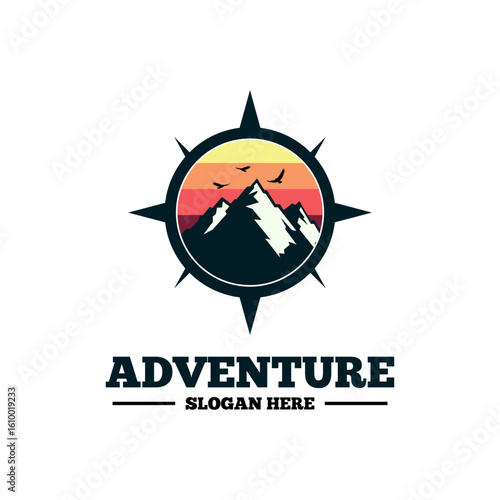 mountain compass adventure logo